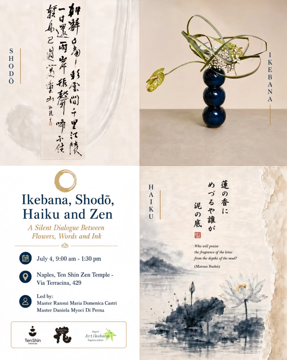ikebana shodo haiku zen